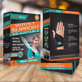 img 2 attached to Enhance Hand Comfort with ComfyBrace Premium Copper Support for Arthritis: Adjustable, Effective Relief