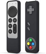 елаго r4 ретро-чехол для 2021 года apple tv siri remote 2-го поколения - классический дизайн контроллера, доступ ко все функциям - черный + логотип