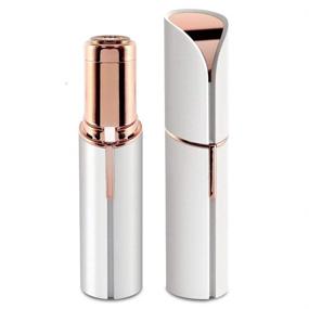 img 3 attached to 💁 MODAA Women Facial Painless Hair Removal: Portable Trimmer with LED Light, Battery Operated, Easy to Clean - White