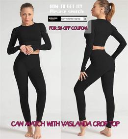 img 1 attached to 🩳 Vaslanda Ruched Seamless Workout Leggings - High Waisted Yoga Pants for Lifting Butt, Booty and Activewear Lounge