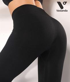 img 3 attached to 🩳 Vaslanda Ruched Seamless Workout Leggings - High Waisted Yoga Pants for Lifting Butt, Booty and Activewear Lounge