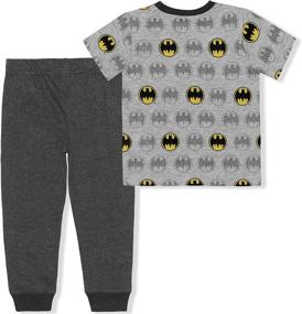 img 3 attached to 🦇 Boys 2 Pack Batman Jogger Set - Printed Graphic Shirt and Sports Pants