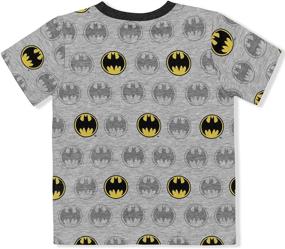 img 1 attached to 🦇 Boys 2 Pack Batman Jogger Set - Printed Graphic Shirt and Sports Pants