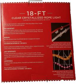 img 1 attached to Enhance Your Holiday Ambience with 🎄 the Holiday Time 18 Clear Crystallized Rope Light