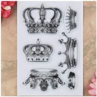 crown clear stamps: perfect for card making, decoration, and diy scrapbooking logo