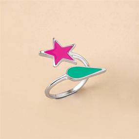 img 3 attached to 🔥 Hunter X Hunter Hisoka Adjustable Ring - Tear Drop Star Open Ring, Anime Cosplay HunterxHunter Jewelry Accessories