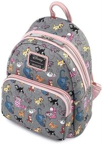img 3 attached to 🐱 Loungefly Disney Cats Double Strap Faux Leather Women's Shoulder Bag Purse - Enhanced for SEO