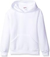 👦 big boys' hooded sweatshirt by mj soffe: a basic essential logo