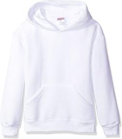 img 1 attached to 👦 Big Boys' Hooded Sweatshirt by MJ Soffe: A Basic Essential