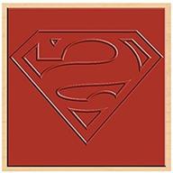 rubber stamp comics superman logo logo