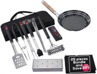 🔥 grillers choice: 25-piece hand-selected grilling tool set by chef and bbq judge - unmatched barbecue tool kit logo