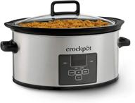 🥘 crock-pot 6-quart stainless steel choose-a-crock digital countdown slow cooker логотип