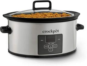 img 4 attached to 🥘 Crock-Pot 6-Quart Stainless Steel Choose-a-Crock Digital Countdown Slow Cooker