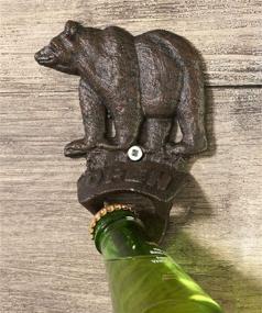 img 1 attached to 🐻 Усовершенствованный SEO: Настенный Карманный Открывашка Giftcraft из Чугуна с Изображением Медведя