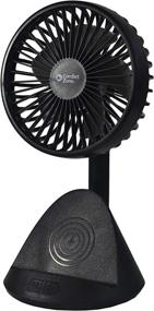img 4 attached to 🌀 Comfort Zone CZPF401BK-EU Rechargeable Fan with Wireless Charger: Adjustable Tilt, 4-inch, Black