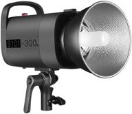 📸 neewer [updated model] s101-300w studio monolight strobe flash light 300w 5600k with modeling lamp, aluminum alloy, bowens mount - ideal for studio, shooting, product and portrait photography logo