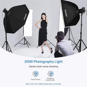 img 1 attached to 📸 Neewer [Updated Model] S101-300W Studio Monolight Strobe Flash Light 300W 5600K with Modeling Lamp, Aluminum Alloy, Bowens Mount - Ideal for Studio, Shooting, Product and Portrait Photography