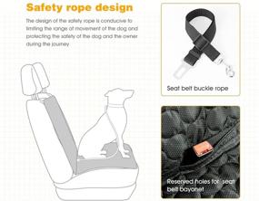 img 1 attached to 🐶 BONZOO Dog Car Seat Cover: Ultimate Protection for Cars, Trucks, and SUVs