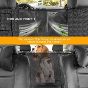 img 2 attached to 🐶 BONZOO Dog Car Seat Cover: Ultimate Protection for Cars, Trucks, and SUVs