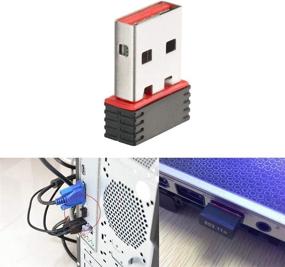 img 1 attached to 📶 Zibo Mini USB Wifi Wireless Adapter, 150Mbps, Compatible with Windows XP, Vista, 7, 8, Linux - Boost Your Internet Connection