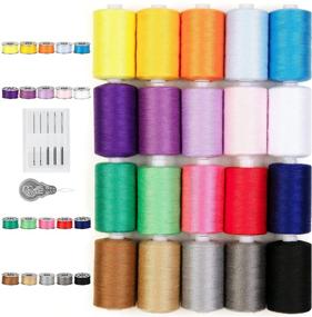 img 4 attached to Quarkace All Purpose Sewing Thread Set – 20 Vibrant Colors, 🧵 850 Yards per Spool – Ideal for Sewing, Embroidery, and Quilting Projects