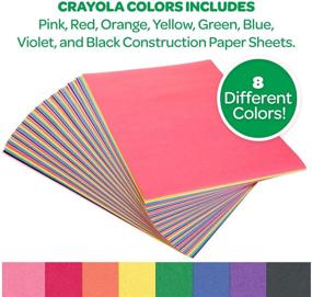 img 1 attached to 📦 Crayola Construction Paper, Pack of 96 Assorted Colors, School Supplies, 9"x12