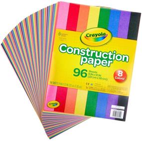 img 3 attached to 📦 Crayola Construction Paper, Pack of 96 Assorted Colors, School Supplies, 9"x12