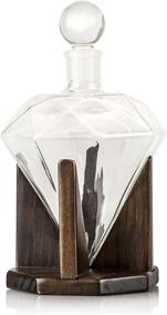 img 3 attached to Dazzling Hand Blown Diamond Whiskey Decanter: Elevate Your Spirits in Style