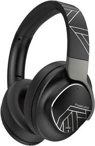img 4 attached to 🎧 PowerLocus Active Noise Cancelling Headphones: 70Hrs Playtime, Hi-Fi Deep Bass, Wireless Bluetooth Over-Ear Headphones with Noise Reduction, Foldable & Mic - for Phones, Laptops, PC