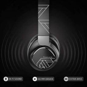 img 2 attached to 🎧 PowerLocus Active Noise Cancelling Headphones: 70Hrs Playtime, Hi-Fi Deep Bass, Wireless Bluetooth Over-Ear Headphones with Noise Reduction, Foldable & Mic - for Phones, Laptops, PC