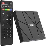 high-performance android 10.0 tv box octa-core | 2gb ram 16gb rom | 2.4ghz/5ghz wifi | 4k/6k full hd | h.265/h.264/usb | quad-core 64-bit | android box logo