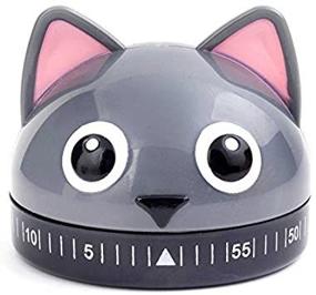 img 4 attached to 😺 Charming Kikkerland Grey Cat Kitchen Timer - Purrfect Cooking Companion!