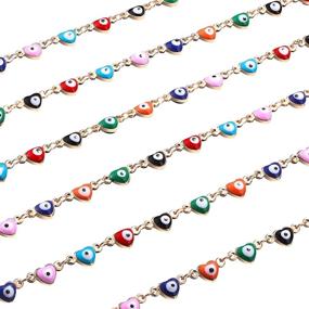 img 4 attached to Colorful Heart Shape Handmade Bracelets Necklace Beading & Jewelry Making