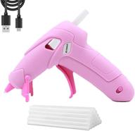 🔌 cordless hot glue gun: rechargeable & wireless with 20 glue sticks - ideal for arts, crafts, and home repairs logo