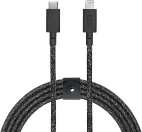 img 4 attached to NATIVE UNION Belt Cable USB-C To Lightning - 10Ft Ultra-Strong Reinforced Cable [MFi Certified] For IPhone/IPad (Cosmos)