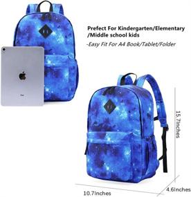 img 2 attached to Stylish and Durable 16-Inch Galaxy School Backpacks – Perfect for Students