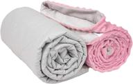 🧸 premium weighted blanket for kids - 7 lbs | aviano | removable duvet cover | pink & gray | size 56x41 in. | heavy heating blankets for restlessness logo