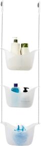 img 1 attached to 🛁 Umbra 022360-670 Bask White Hanging Shower Caddy: Эффективное хранение и организация в ванной комнате для шампуня, кондиционера и ванных принадлежностей - 11-1/4" x 5-1/4" x 36-1/2" h.