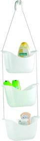 img 4 attached to 🛁 Umbra 022360-670 Bask White Hanging Shower Caddy: Эффективное хранение и организация в ванной комнате для шампуня, кондиционера и ванных принадлежностей - 11-1/4" x 5-1/4" x 36-1/2" h.