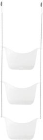 img 2 attached to 🛁 Umbra 022360-670 Bask White Hanging Shower Caddy: Эффективное хранение и организация в ванной комнате для шампуня, кондиционера и ванных принадлежностей - 11-1/4" x 5-1/4" x 36-1/2" h.