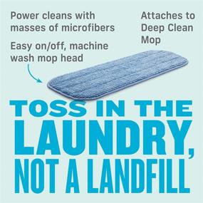 img 1 attached to 🧹 Efficient Deep Clean Mop Head: Reusable Microfiber, 300 Wash Guarantee, 1 Pack