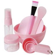 🎀 teenitor face mask mixing bowl set: all-in-one pink facial care tool set for perfect mask application logo