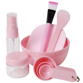 img 4 attached to 🎀 Teenitor Face Mask Mixing Bowl Set: All-in-One Pink Facial Care Tool Set for Perfect Mask Application