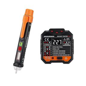 img 4 attached to 🔌 Measureman Electrical Test Kit: Non-Contact AC Voltage Detector, GFCI Outlet Tester, Live/Null Wire Judgment, and Socket Tester