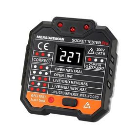 img 2 attached to 🔌 Measureman Electrical Test Kit: Non-Contact AC Voltage Detector, GFCI Outlet Tester, Live/Null Wire Judgment, and Socket Tester
