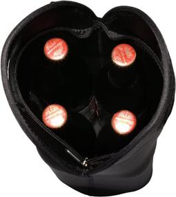 img 1 attached to 🍾 Icolor Insulated Wine Bag Tote Holder: Thick Neoprene, Zipper Closure, Machine-Washable - Perfect for Champagne, Wine, Beer Bottles, Containers, Sodas, Sports Water Bottles, Baby Bottles - 9