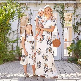 img 3 attached to 👗 PopReal Dresses: Stylish Matching Prints for Mom and Daughter