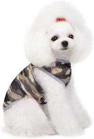 img 2 attached to Stylish Camouflage Dog Shirt: Cool Summer Tank 🐶 Top Vest for Small Dogs - Puppy & Cat Clothing