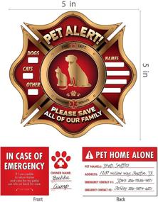 img 3 attached to Vinyl Friend Pet Alert Stickers: Essential Fire Safety Rescues for Your Pets (5 Pack) - Protect Your Beloved Pets during Emergencies or Hazards at Home - Visible Window and Door Signs