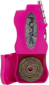 img 3 attached to 🔥 FlicWic Hemp Wick Pink and Silver Dispenser Lighter Case for The Mini-Bic with 12ft Organic Hemp Wick Spool - Hemp Wick Offers Over 1 Hour of Continuous Flame